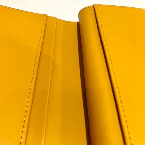 FURLA Yellow Leather Wallet Bifold Ladies - Picture 8 of 9
